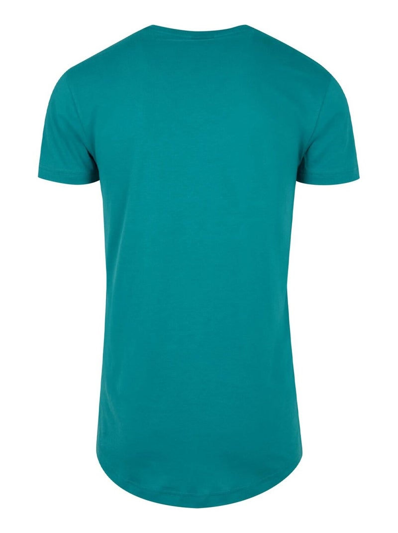 Urban Classics - T-shirt motif/style Façonné Bleu - Kiabi