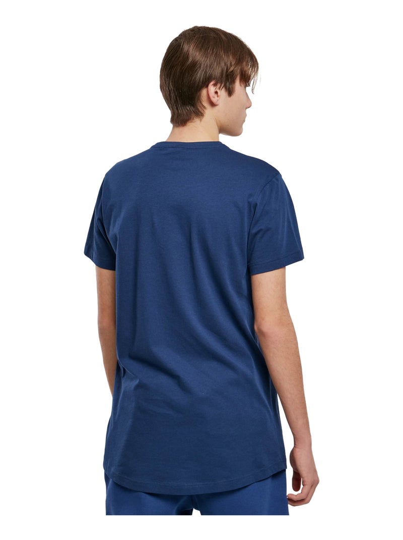 Urban Classics - T-shirt motif/style Façonné Bleu foncé - Kiabi