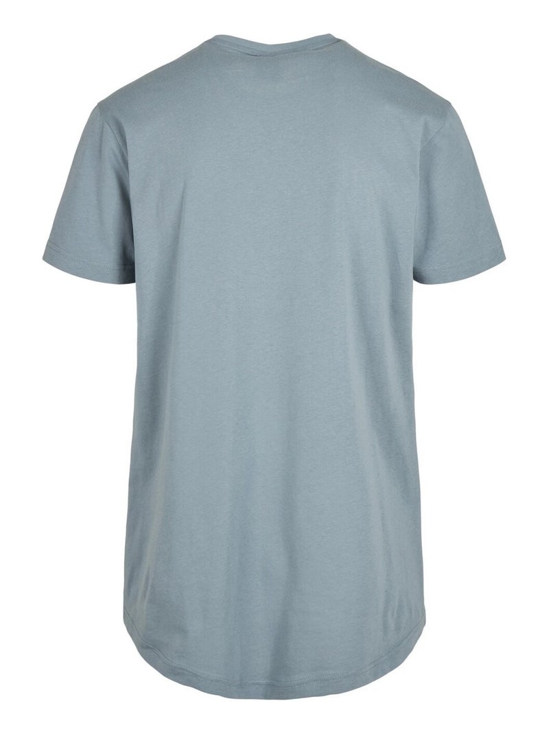 Urban Classics - T-shirt motif/style Façonné Bleu turquoise - Kiabi