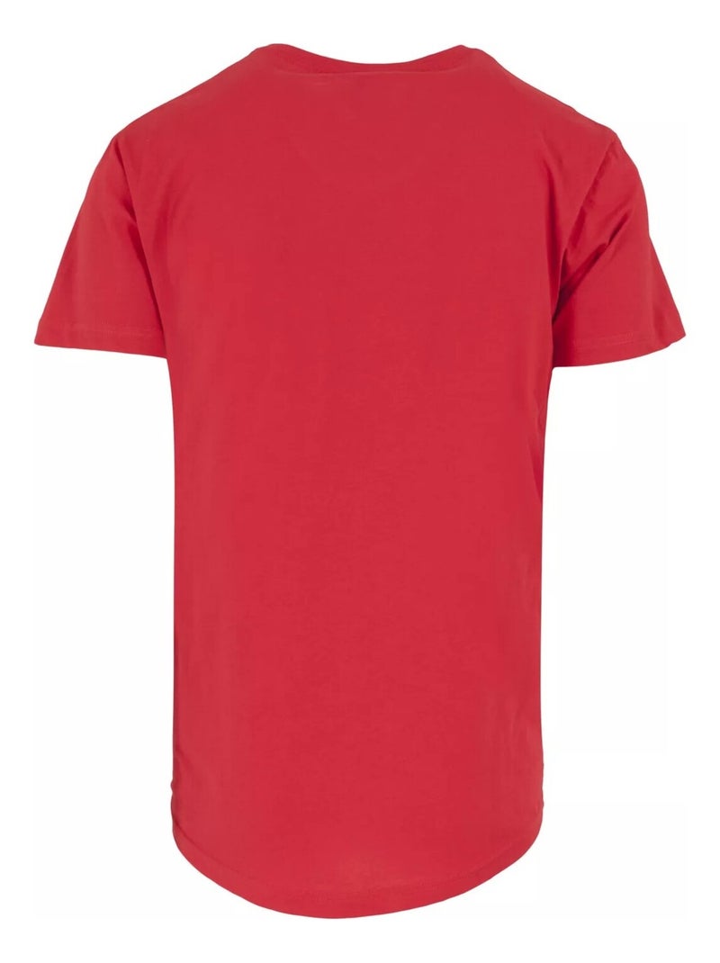 Urban Classics - T-shirt motif/style Façonné Rouge - Kiabi