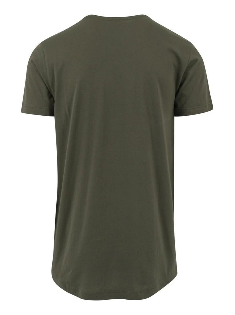 Urban Classics - T-shirt motif/style Façonné Vert olive - Kiabi