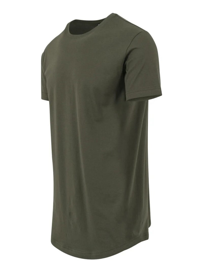 Urban Classics - T-shirt motif/style Façonné Vert olive - Kiabi