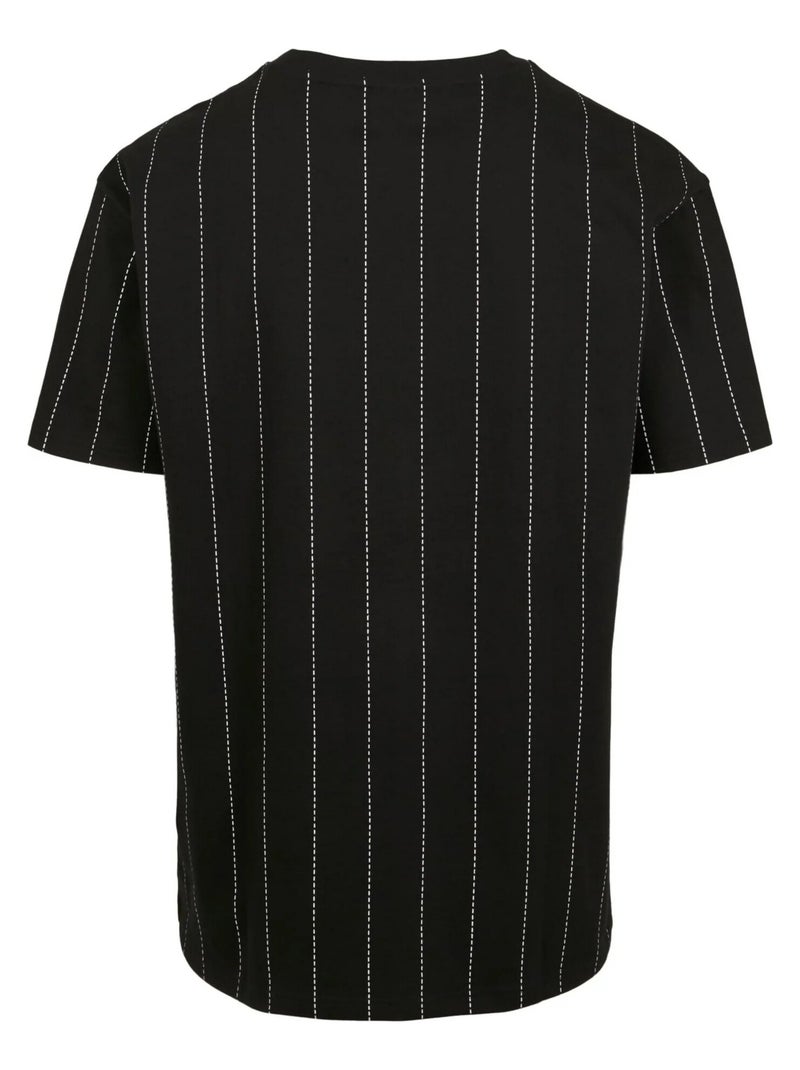 Urban Classics - T-shirt motif/style fines rayures Noir - Kiabi