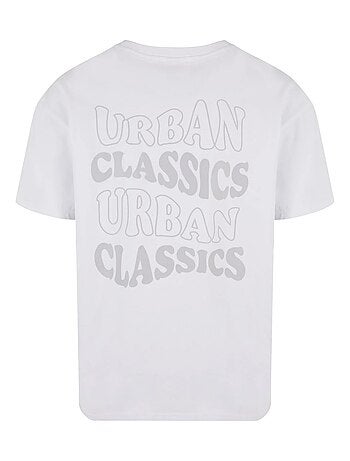 Urban Classics - T-shirt motif/style logo ondulé