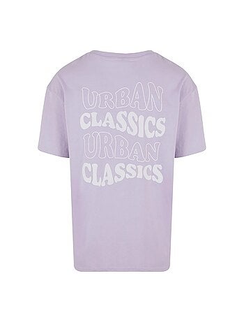 Urban Classics - T-shirt motif/style logo ondulé