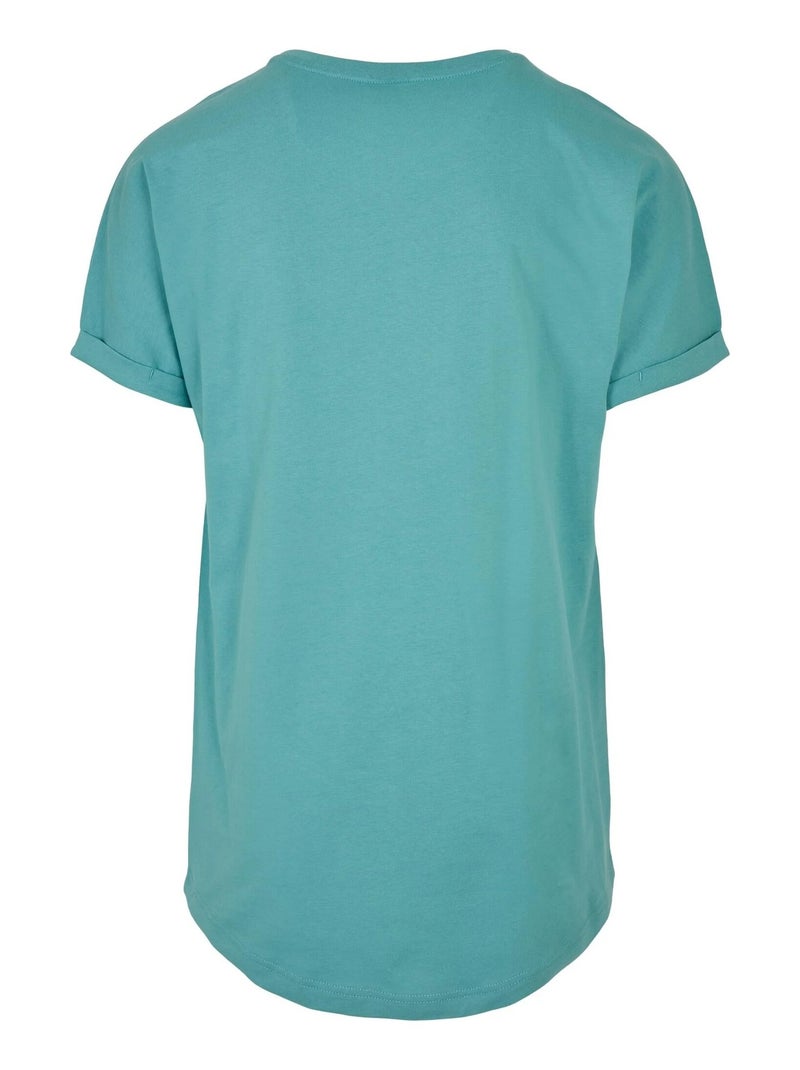 Urban Classics - T-shirt motif/style Long Bleu turquoise - Kiabi
