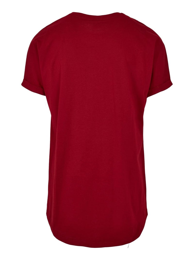 Urban Classics - T-shirt motif/style Long Rouge brique - Kiabi