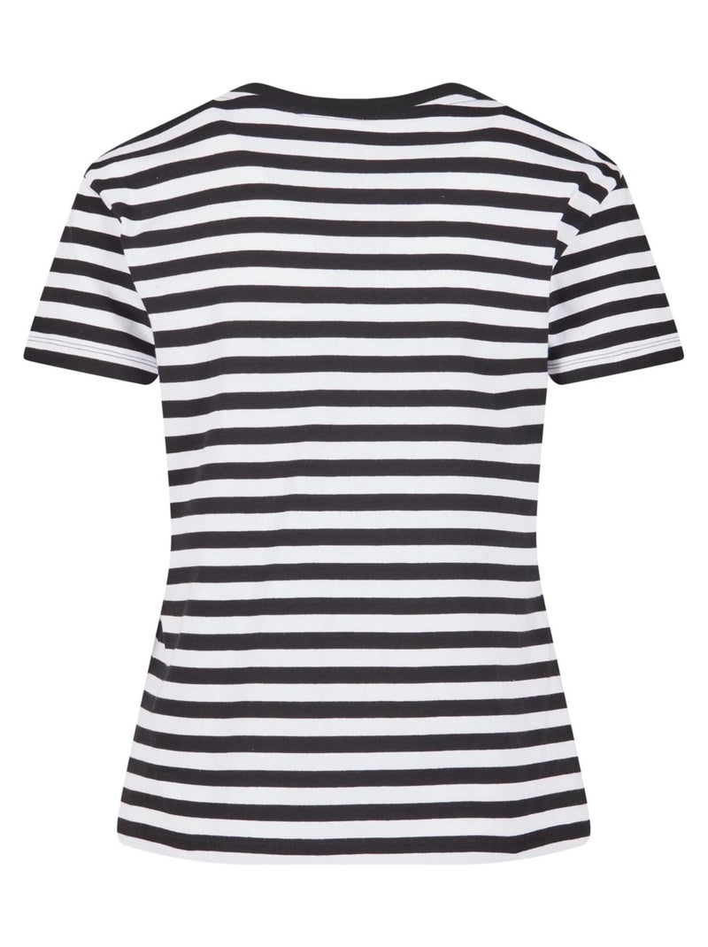 Urban Classics - T-shirt motif/style rayé Blanc Noir - Kiabi