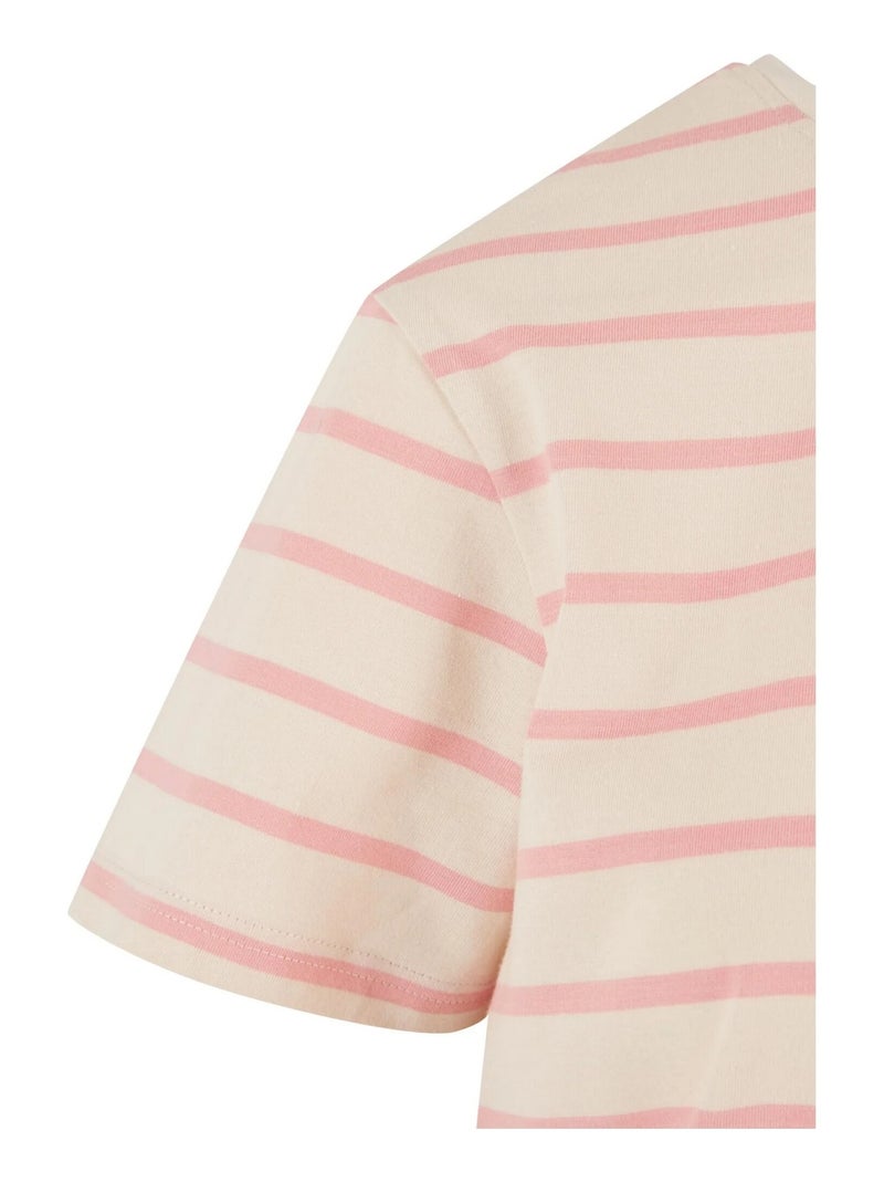 Urban Classics - T-shirt motif/style rayé Rose foncé - Kiabi