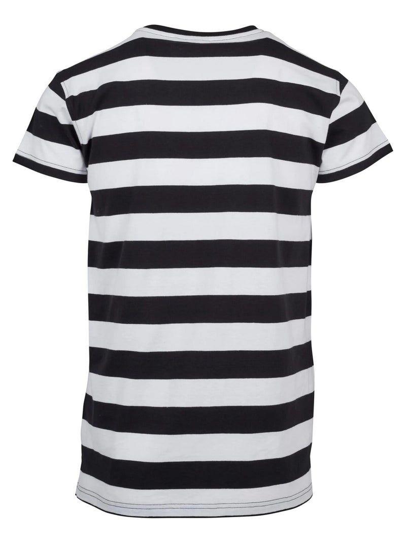 Urban Classics - T-shirt motif/style rayures en blocs Noir Blanc - Kiabi