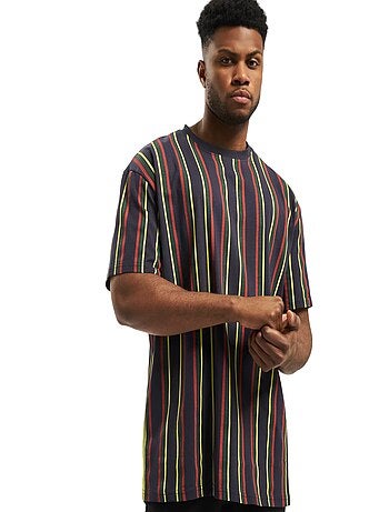 Urban Classics - T-shirt motif/style rayures rétro