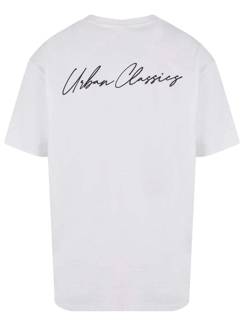 Urban Classics - T-shirt motif/style signature Blanc - Kiabi
