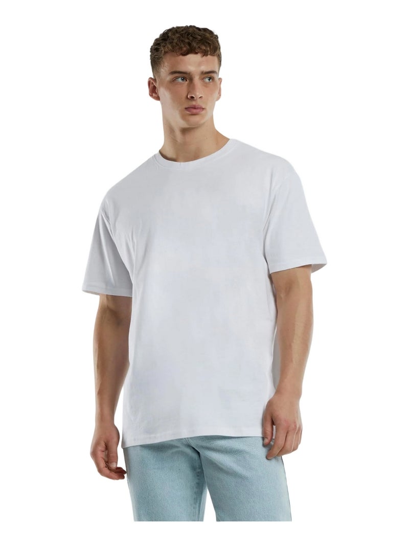 Urban Classics - T-shirt motif/style signature Blanc - Kiabi