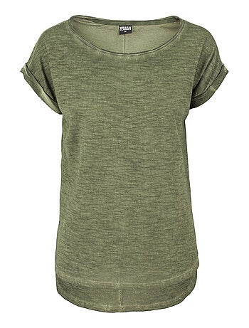 Urban Classics - T-shirt motif/style teinture par pulvérisation