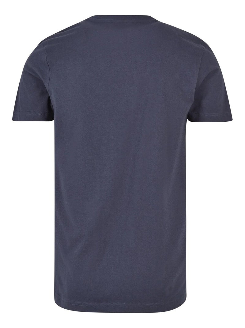 Urban Classics - T-shirt motif/style uni BASIC Bleu marine - Kiabi