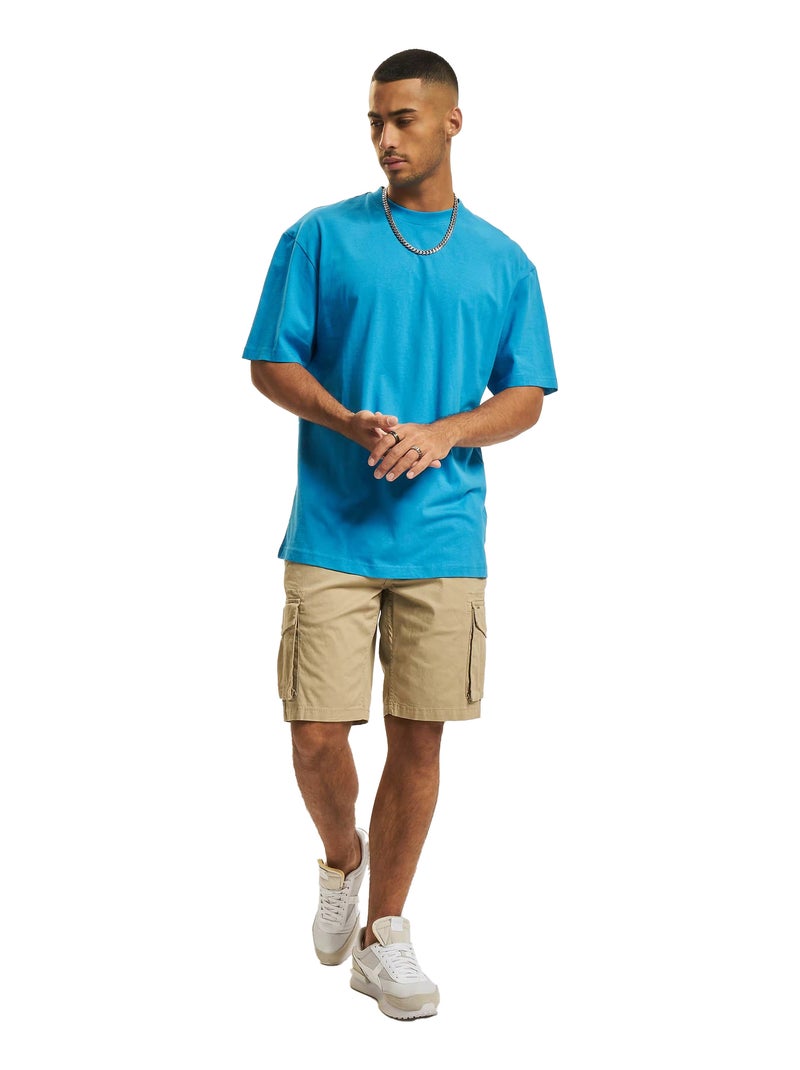 Urban Classics - T-shirt motif/style uni Bleu ciel - Kiabi