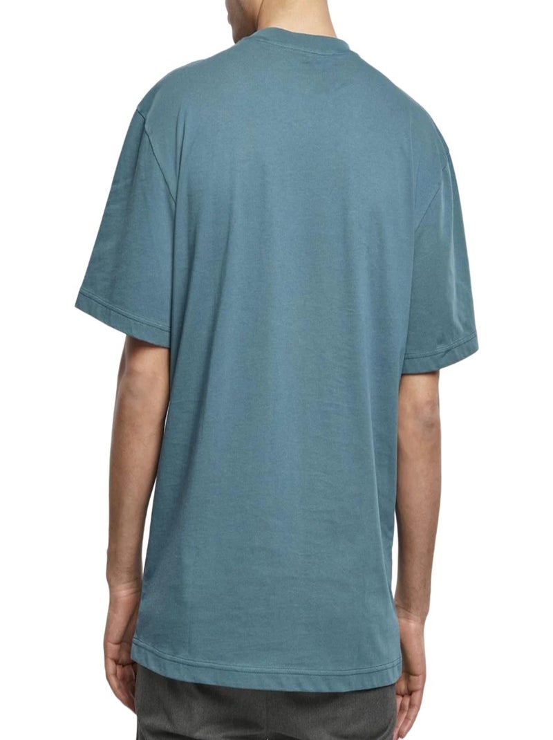 Urban Classics - T-shirt motif/style uni Bleu lagon - Kiabi