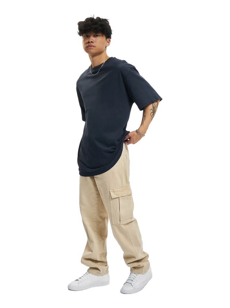 Urban Classics - T-shirt motif/style uni Bleu marine - Kiabi