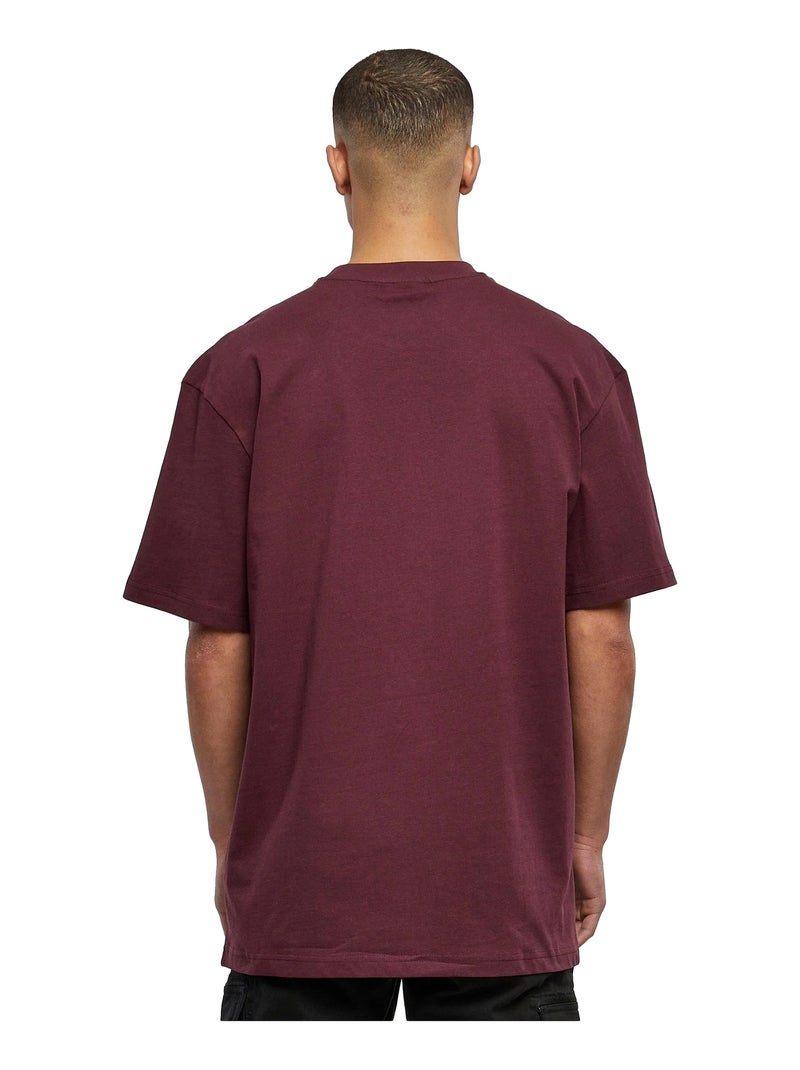 Urban Classics - T-shirt motif/style uni Bordeaux - Kiabi