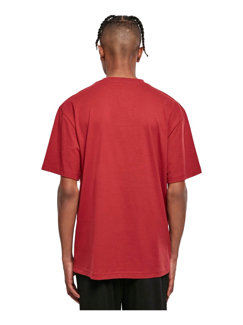 Urban Classics - T-shirt motif/style uni Rouge brique - Kiabi