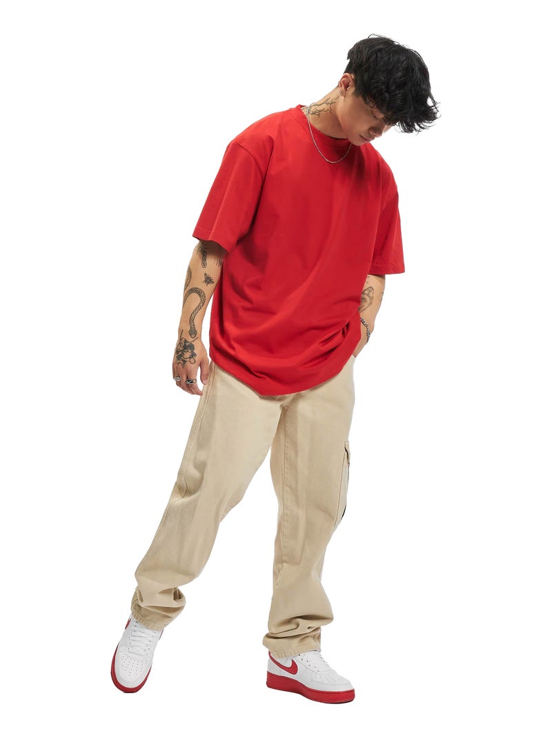 Urban Classics - T-shirt motif/style uni Rouge - Kiabi