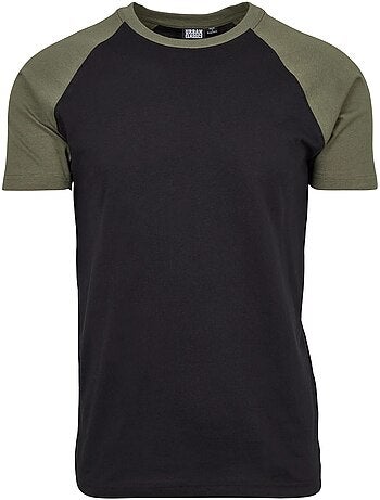 Urban Classics - T-shirt manches raglan motif/style Contrasté