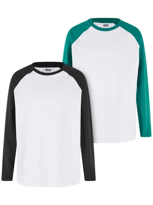Urban Classics - T-shirts manches longues raglan - Kiabi