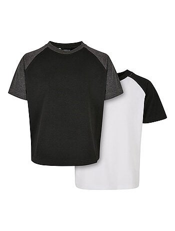 Urban Classics - T-shirts manches raglan motif/style Contrasté