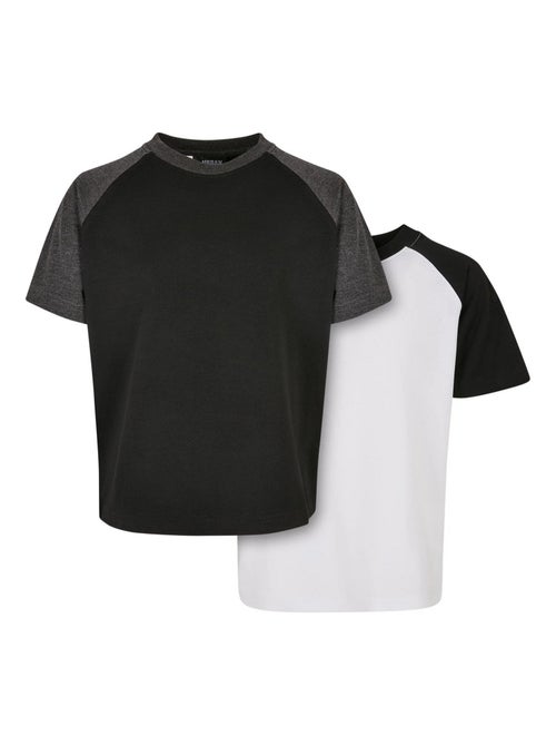 Urban Classics - T-shirts manches raglan motif/style Contrasté - Kiabi