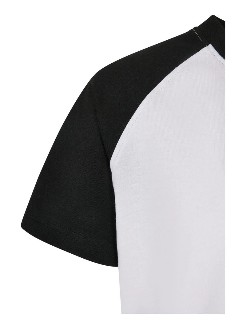 Urban Classics - T-shirts manches raglan motif/style Contrasté Blanc - Kiabi