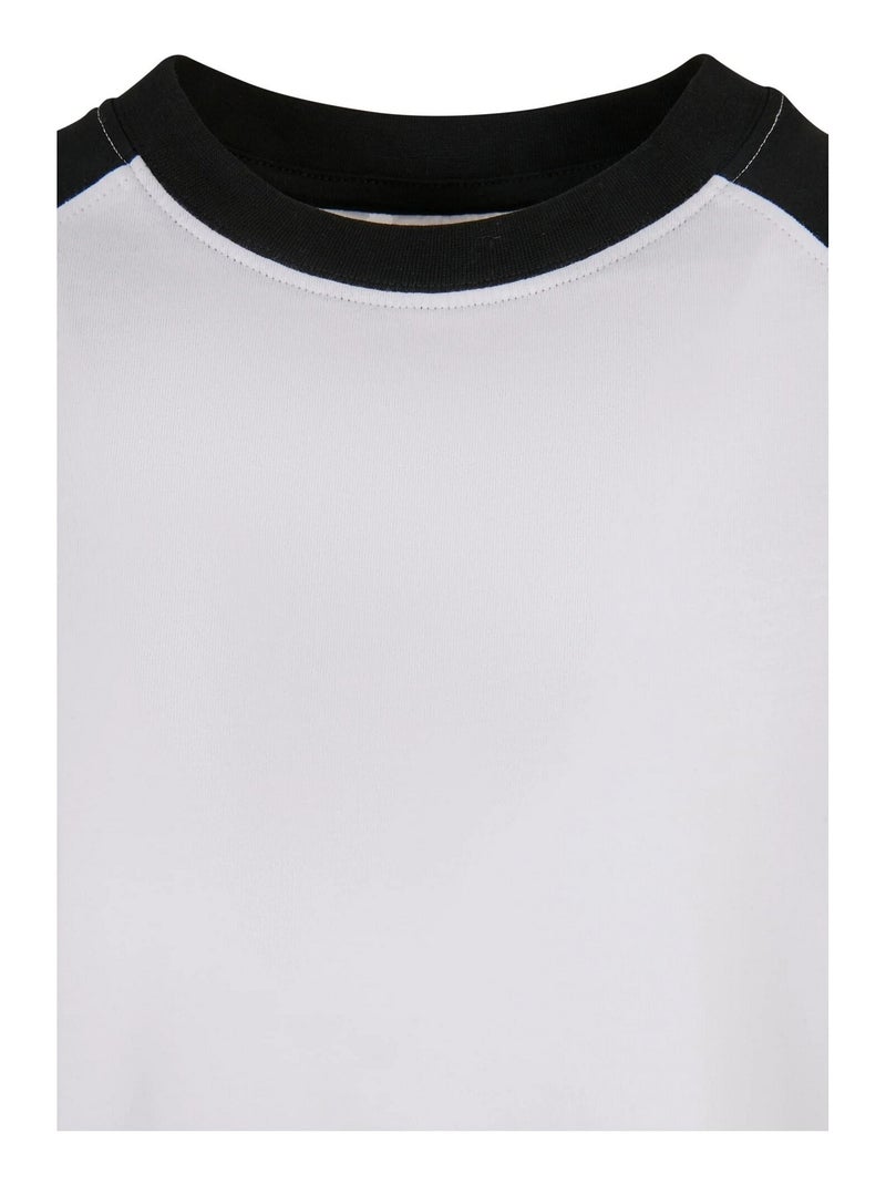Urban Classics - T-shirts manches raglan motif/style Contrasté Blanc - Kiabi
