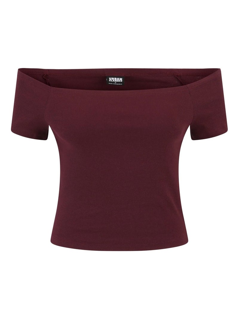 Urban Classics - T-shirts motif/style Côtelé Rouge tomate - Kiabi