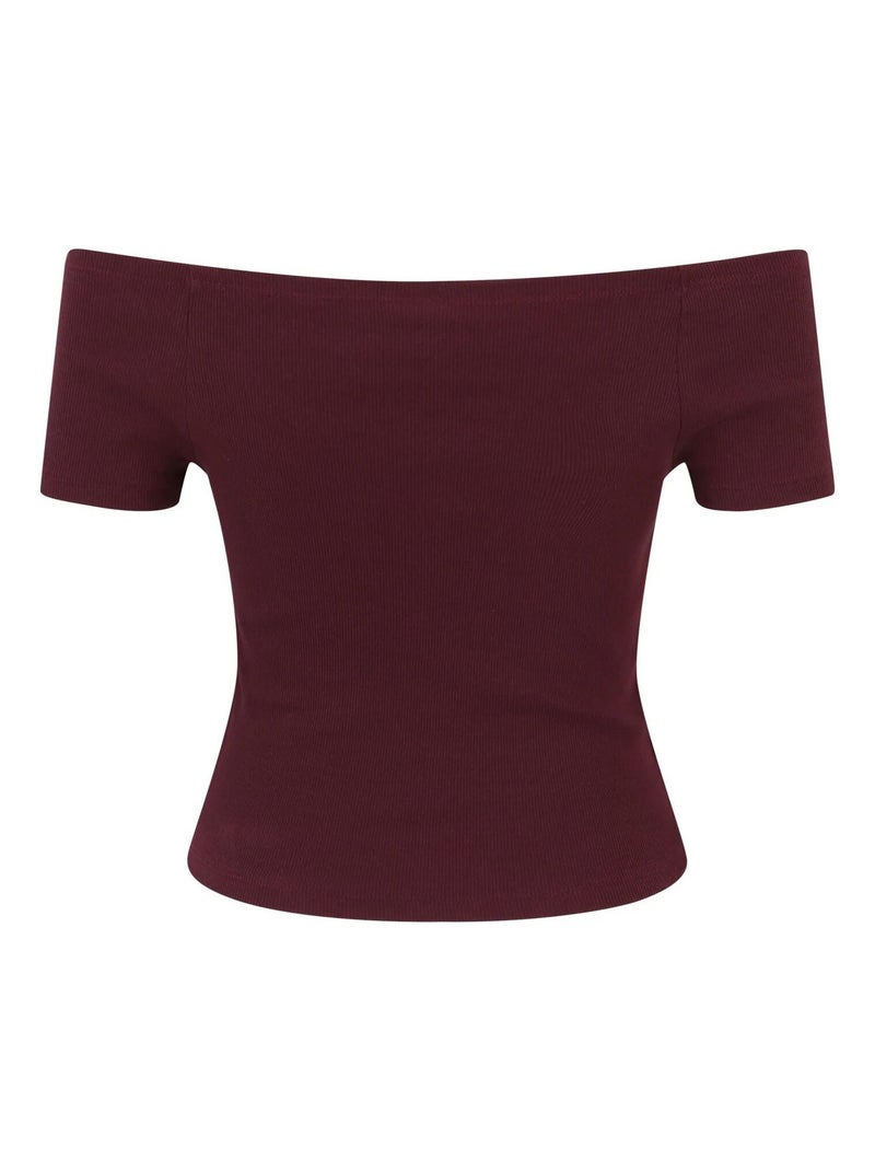 Urban Classics - T-shirts motif/style Côtelé Rouge tomate - Kiabi