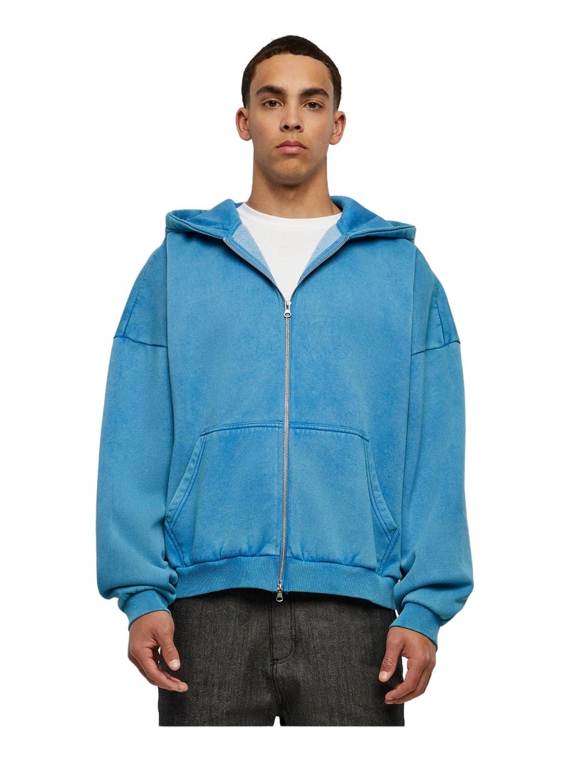 Urban Classics - Veste à capuche 90'S Bleu roi - Kiabi