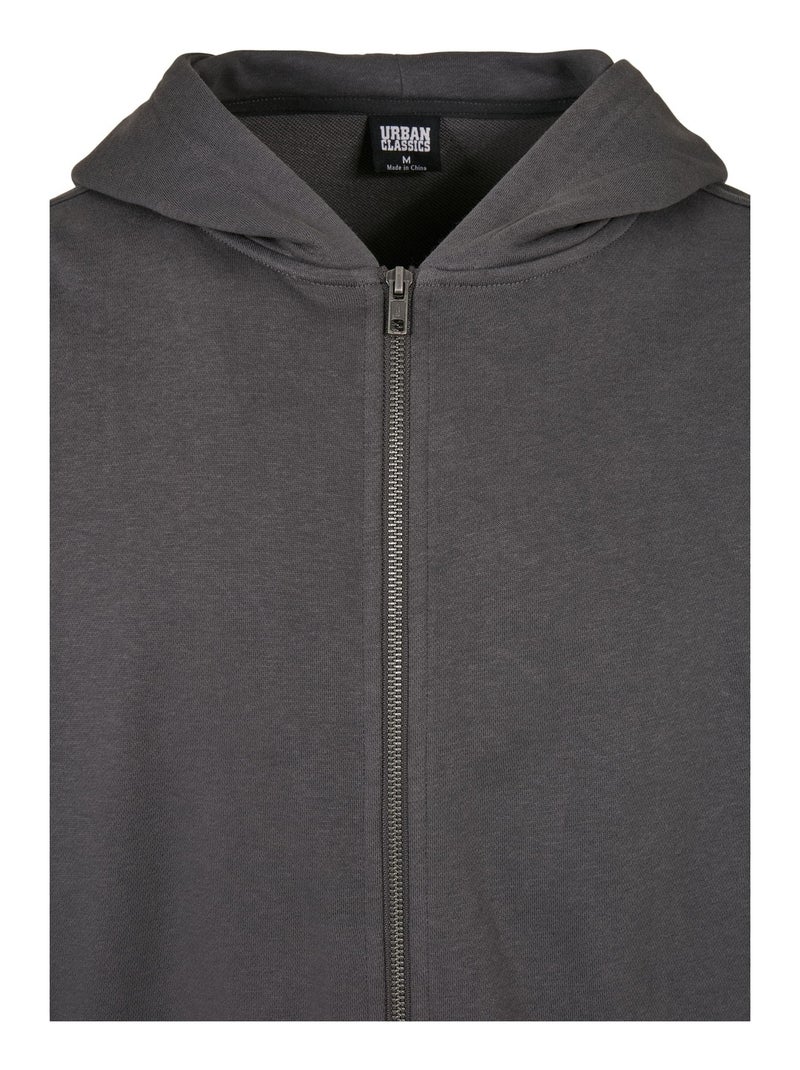Urban Classics - Veste à capuche 90'S Gris foncé - Kiabi