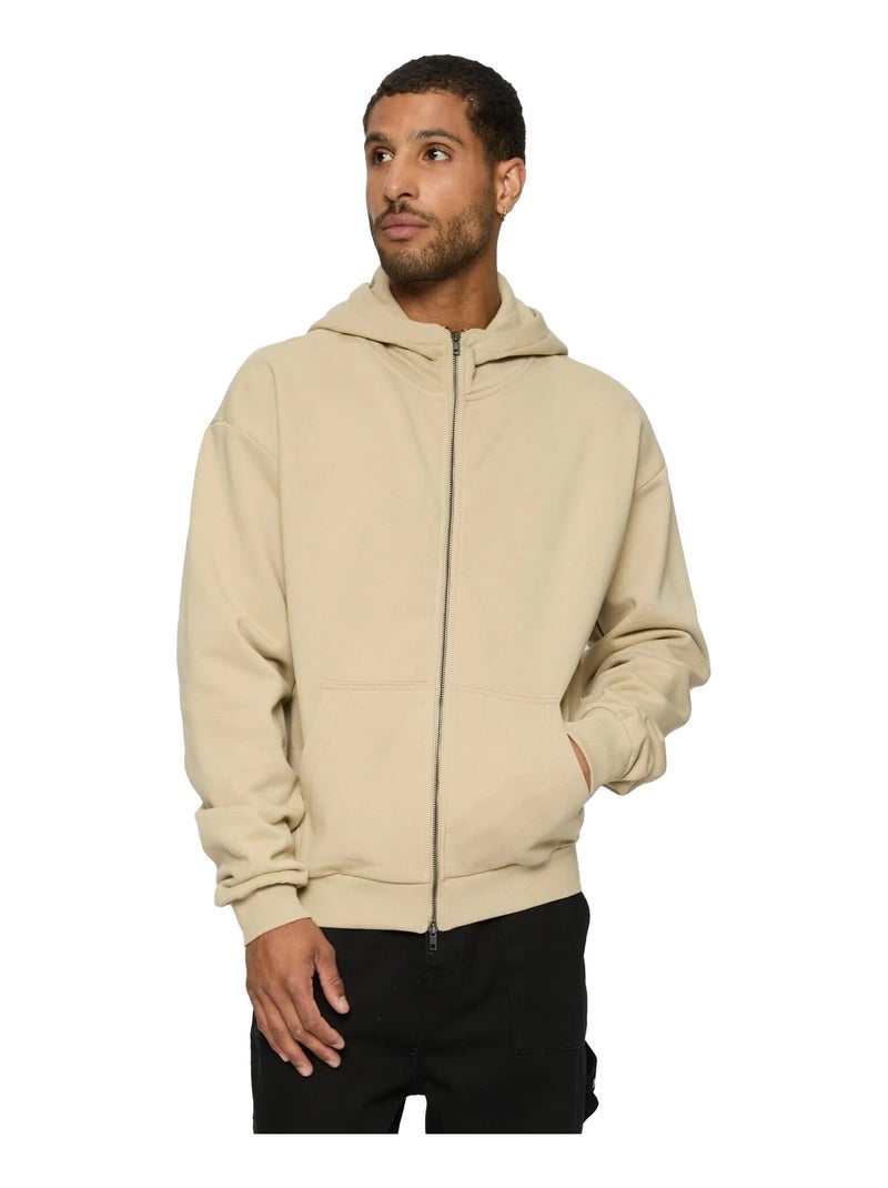 Urban Classics - Veste à capuche Beige - Kiabi