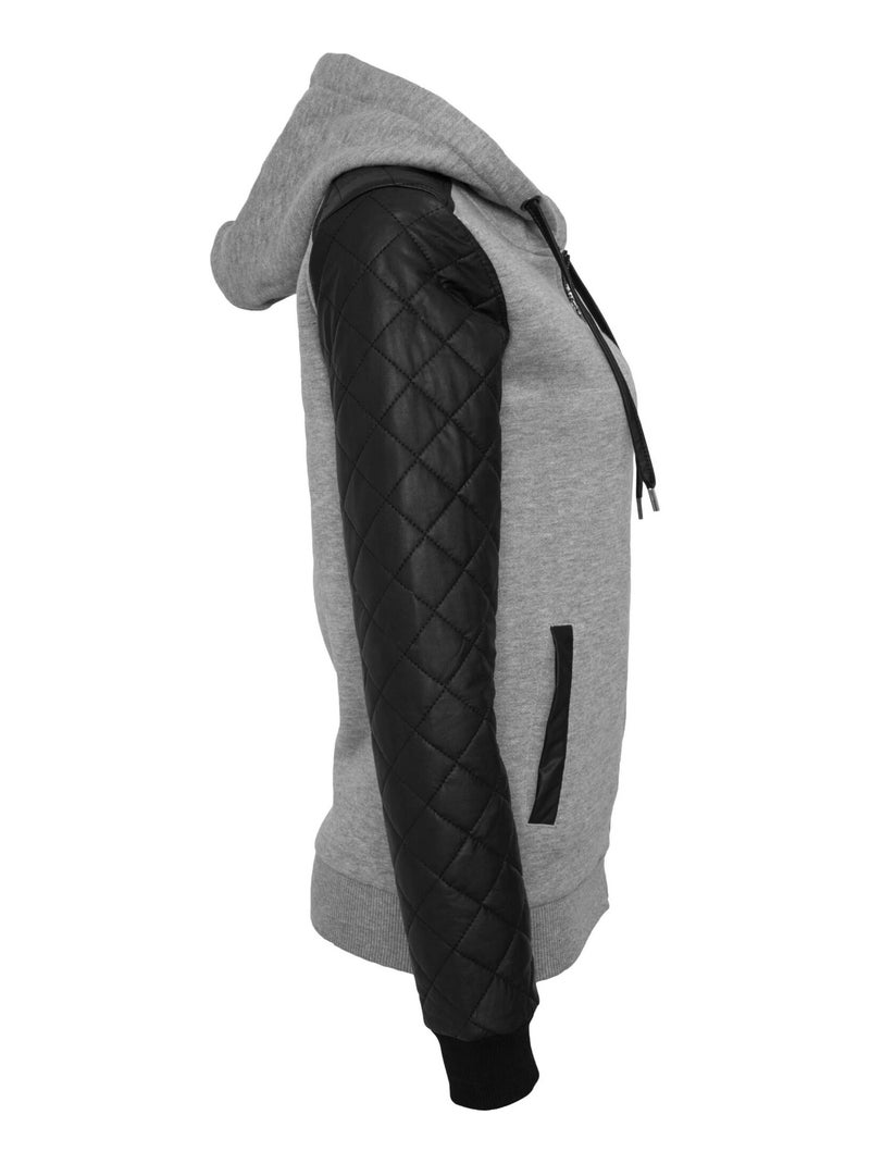 Urban Classics - Veste à capuche Gris Noir - Kiabi