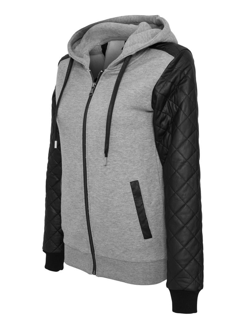 Urban Classics - Veste à capuche Gris Noir - Kiabi
