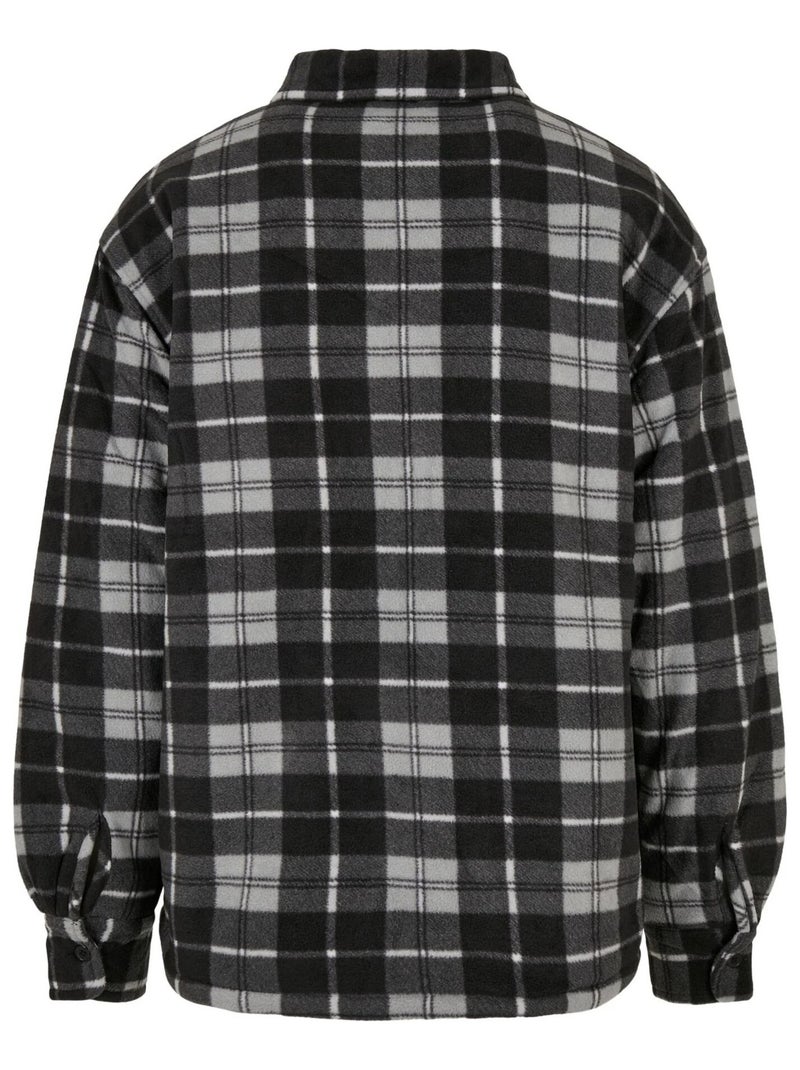 Urban Classics - Veste-chemise motif/style Motif écossais Noir Blanc - Kiabi