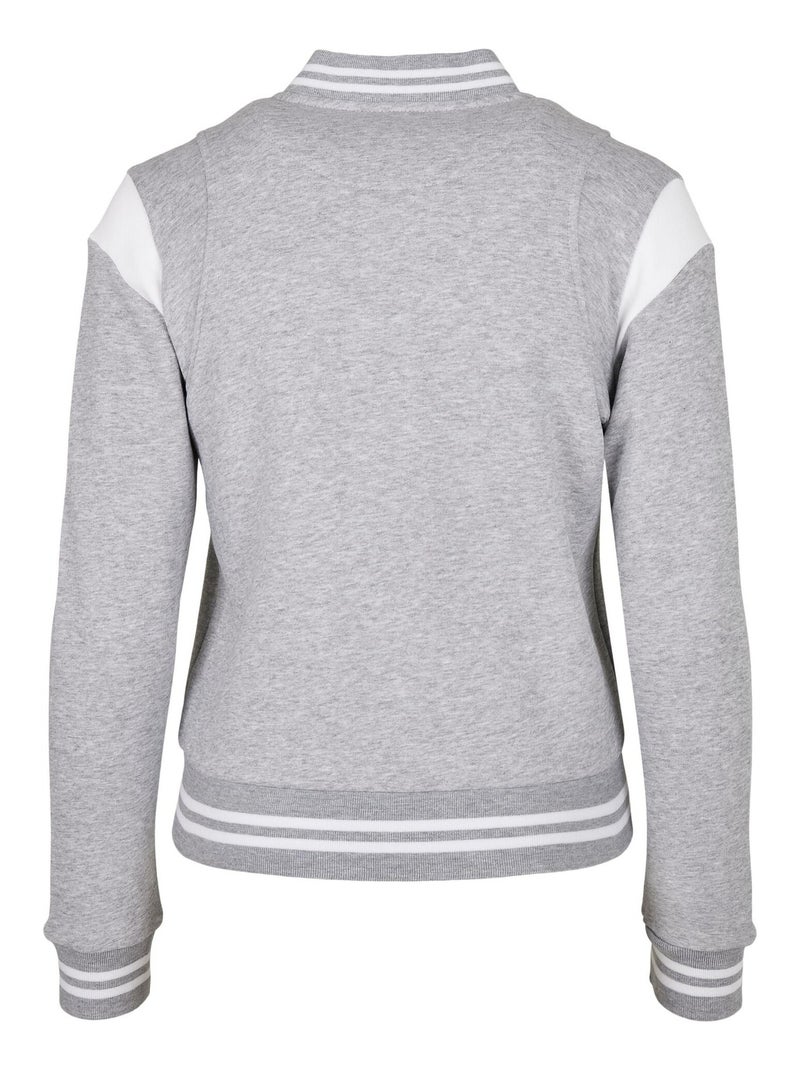 Urban Classics - Veste de survêtement COLLEGE Gris Blanc - Kiabi