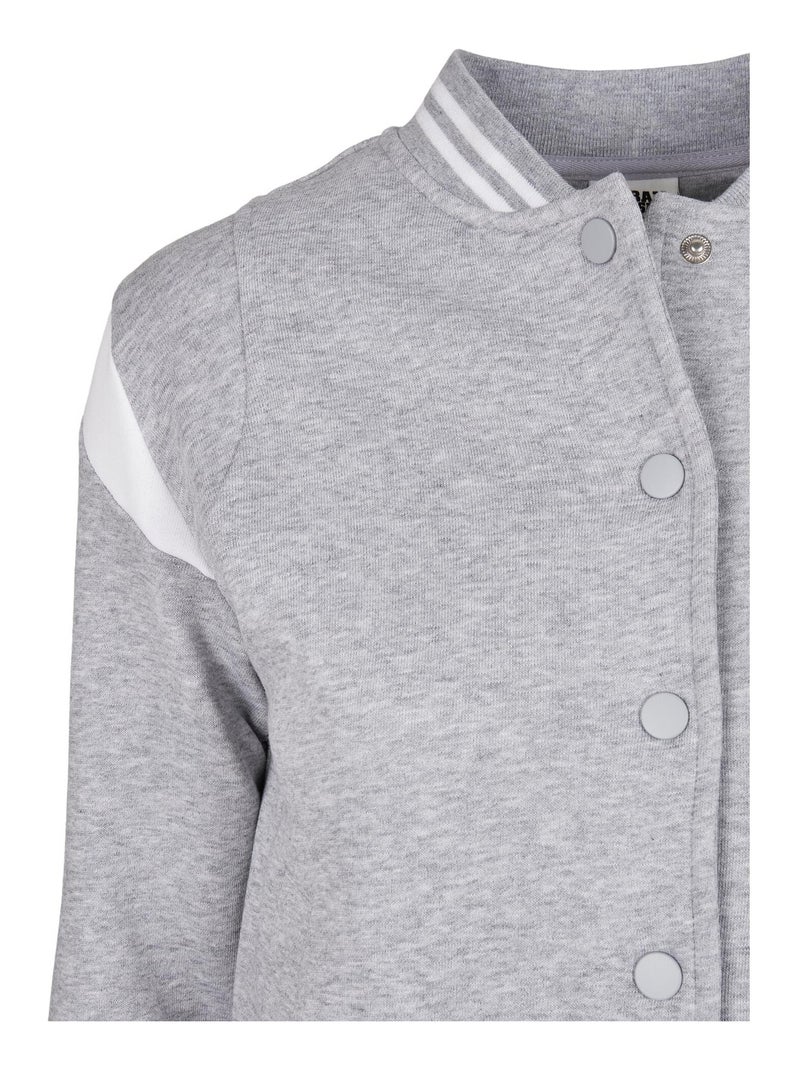 Urban Classics - Veste de survêtement COLLEGE Gris Blanc - Kiabi