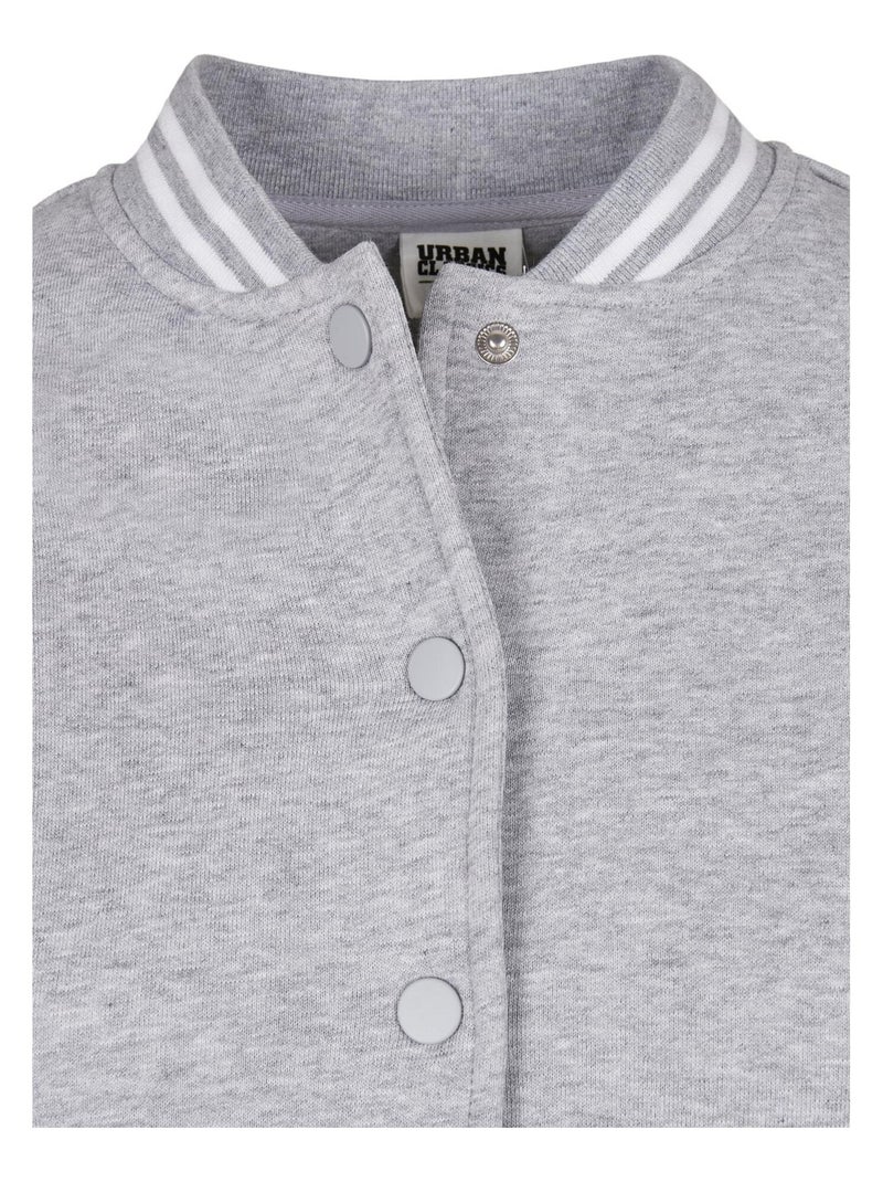 Urban Classics - Veste de survêtement COLLEGE Gris Blanc - Kiabi