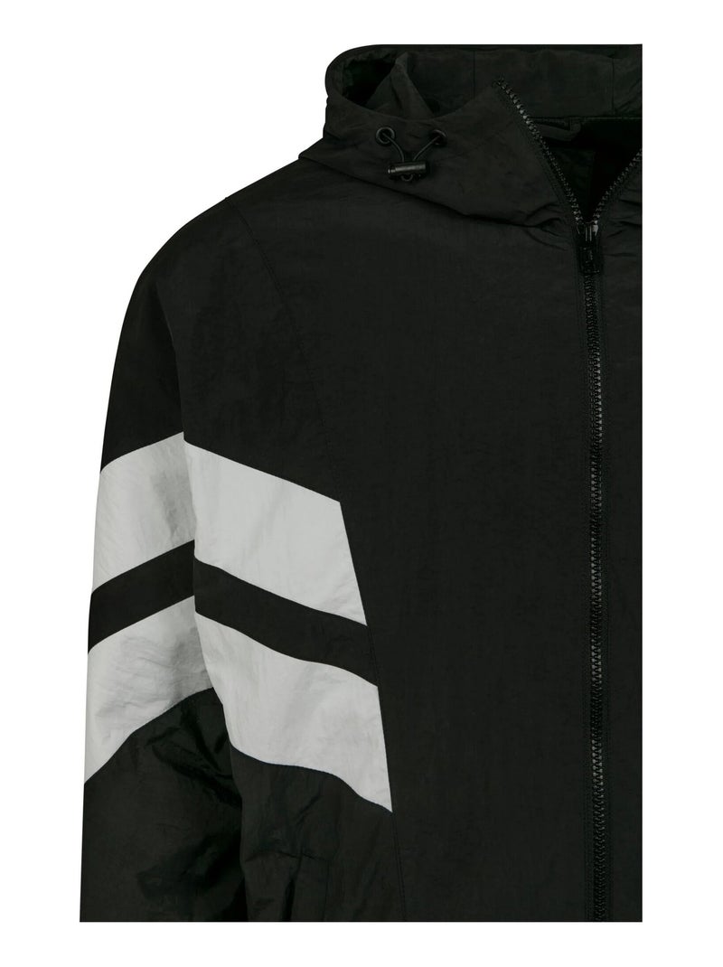 Urban Classics - Veste de survêtement Noir Blanc - Kiabi