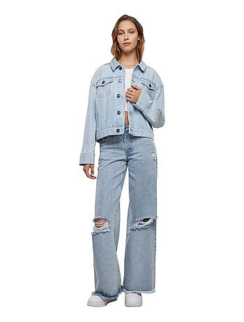 Urban Classics - Veste en jean motif/style années 80