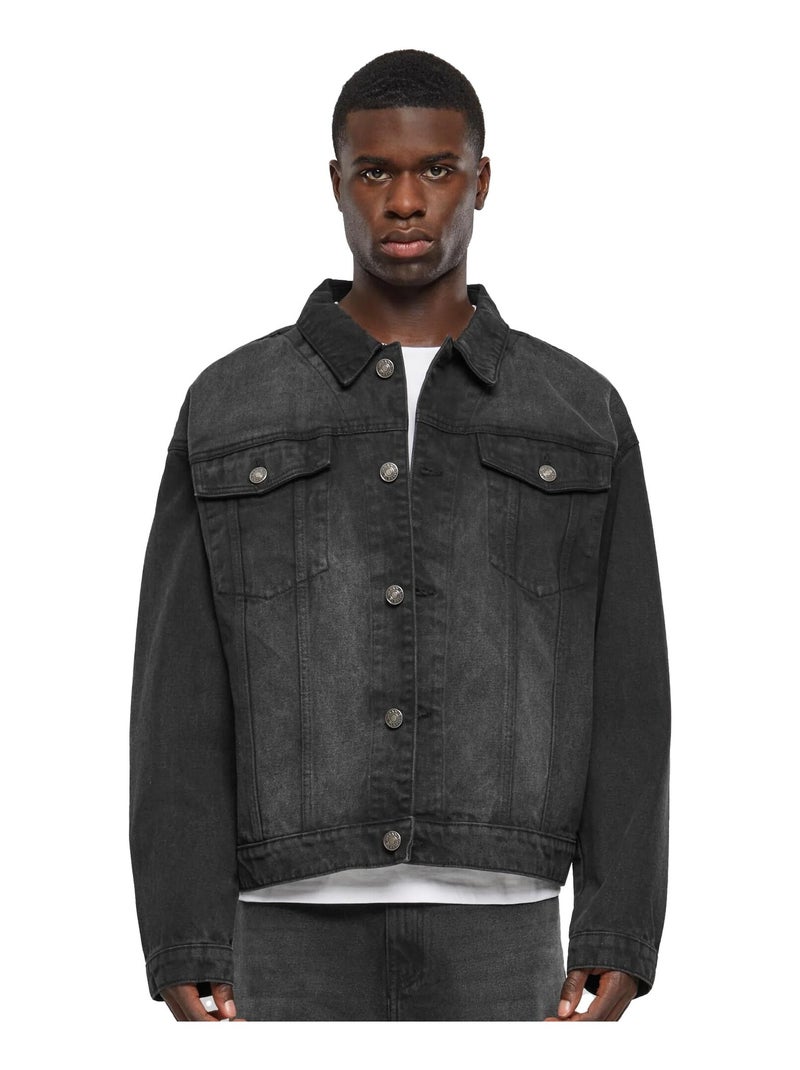 Urban Classics - Veste en jean Noir - Kiabi
