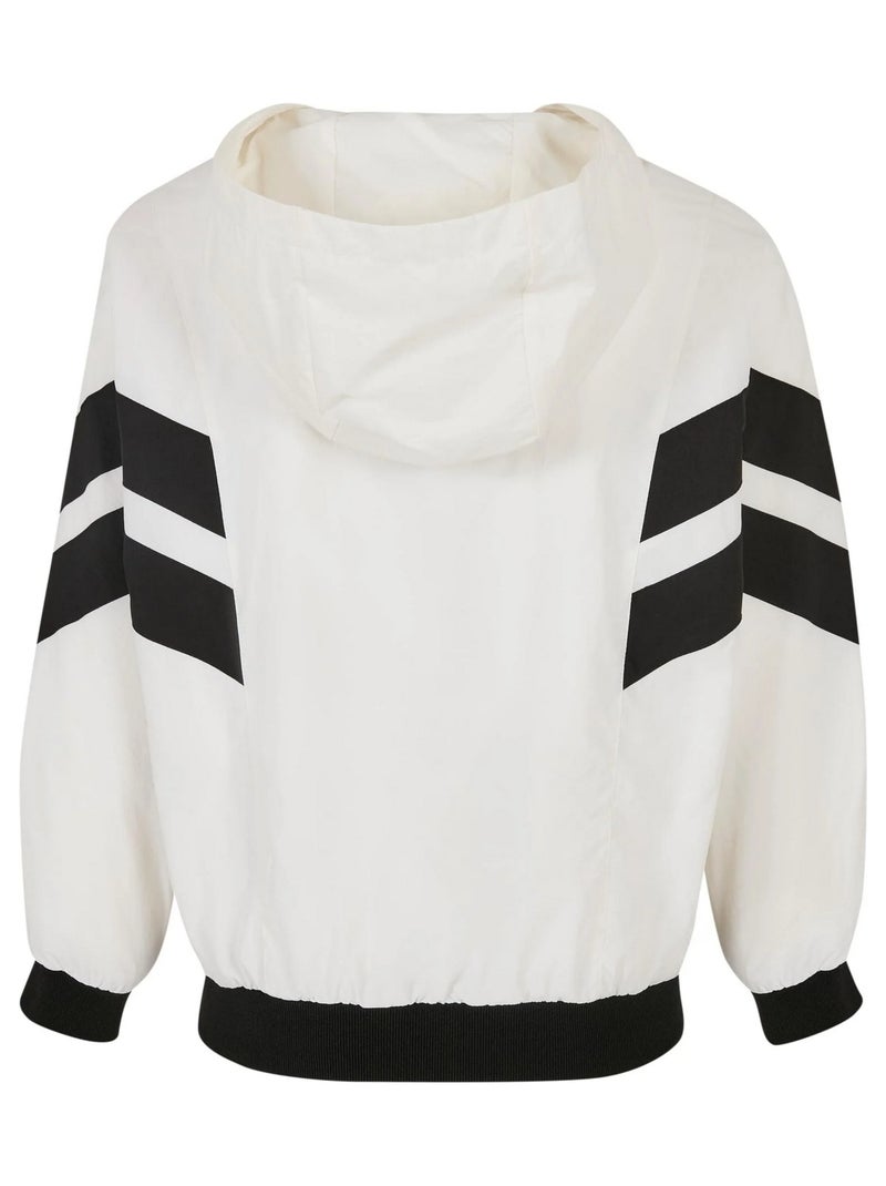Urban Classics - Veste manches chauve-souris Blanc Noir - Kiabi