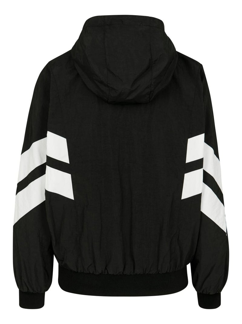 Urban Classics - Veste manches chauve-souris Noir Blanc - Kiabi