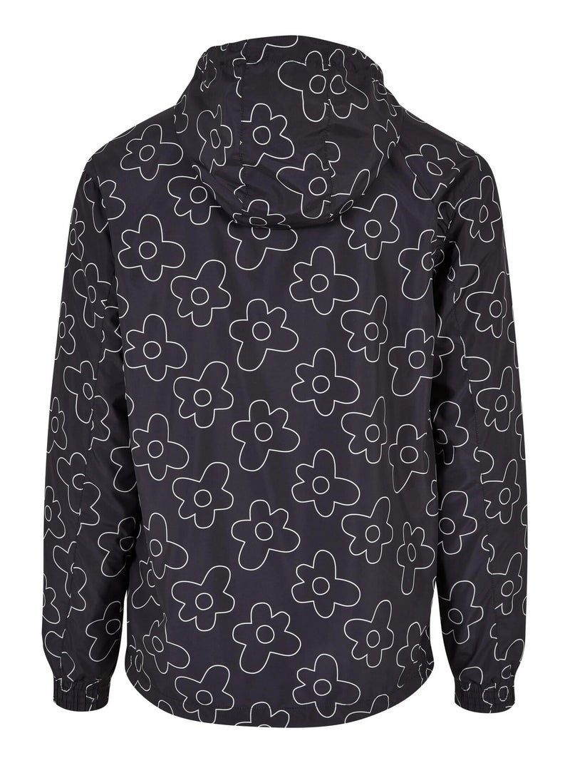 Urban Classics - Veste motif/style Fleur Noir - Kiabi