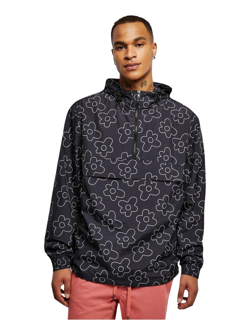 Urban Classics - Veste motif/style Fleur Noir - Kiabi