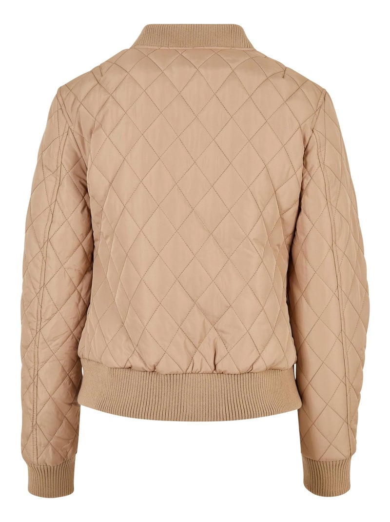 Urban Classics - Veste motif/style Losange Beige - Kiabi